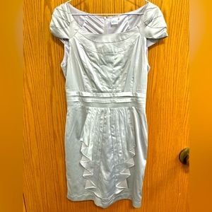 Women’s medium silver satin art deco dress